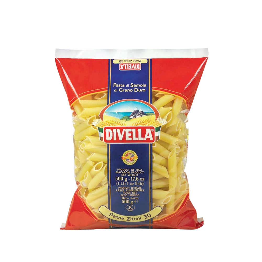 Divella Penne  Zitoni N.º 30 500 g