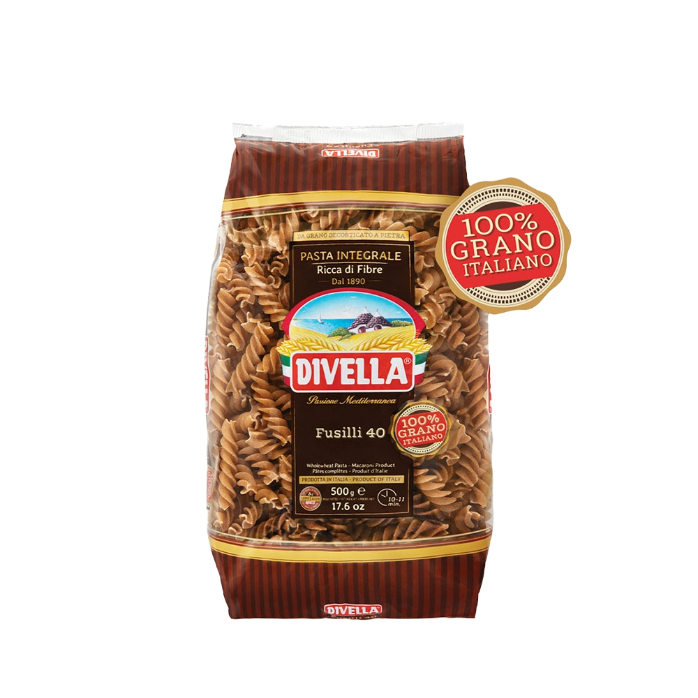 Divella Fusilli Whole Wheat N.º 40i 500 g