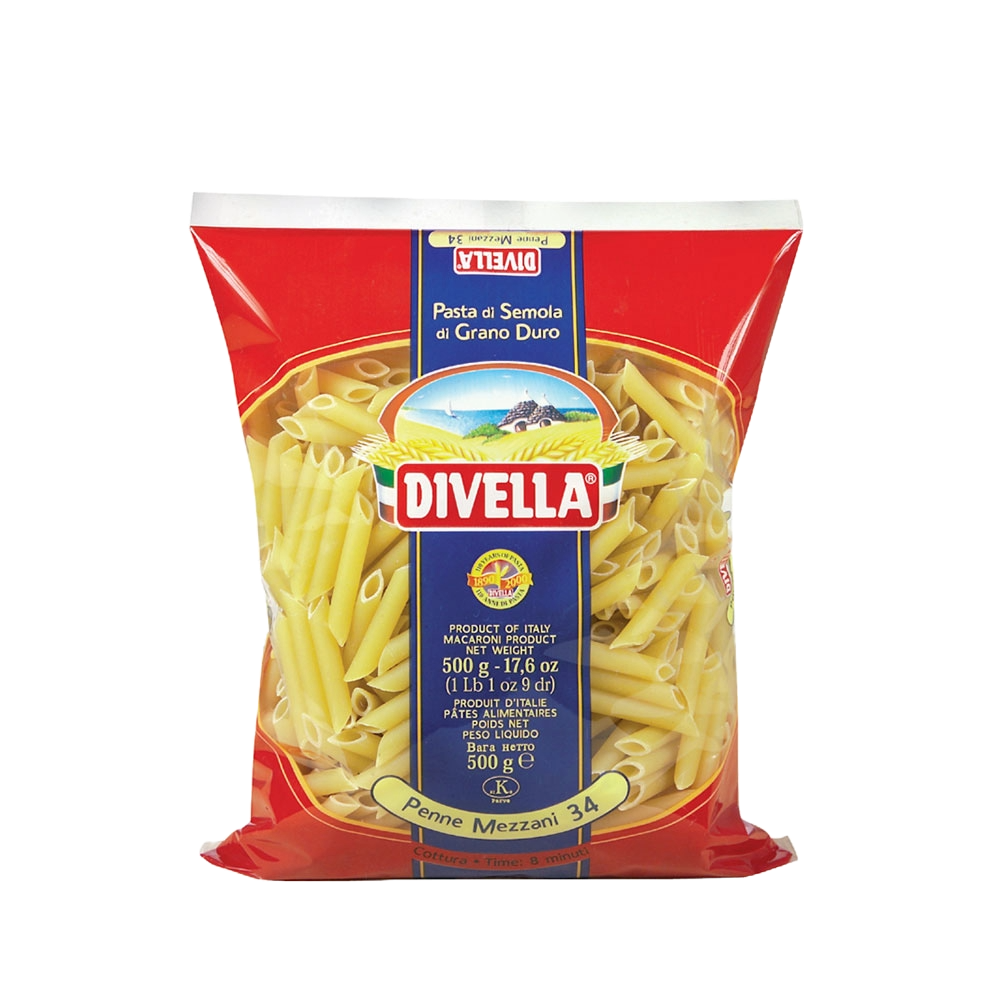Divella Penne Mezzani N.º 34 500 g