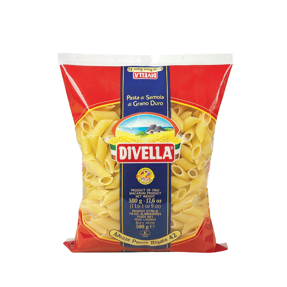 Divella Mezze Penne Rigate N.º 42 500 g
